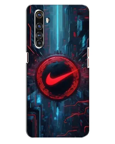 Чехол для Realme X50 Pro с картинкой «Техногенный стиль Nike»