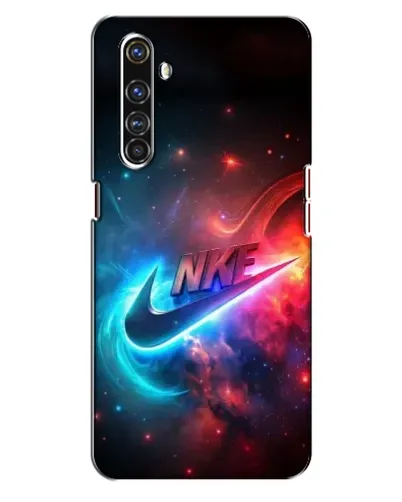 Чехол для Realme X50 Pro с картинкой «Огненный логотип Nike»
