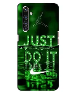 Чехол для Realme X50 Pro с картинкой «Зеленый неоновый Nike»