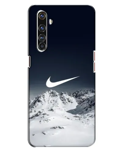 Чехол для Realme X50 Pro с картинкой «Nike — зимние горы»