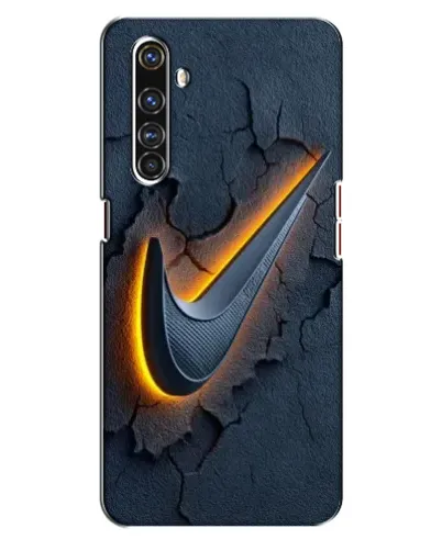 Чехол для Realme X50 Pro с картинкой «Объемный логотип Найк»