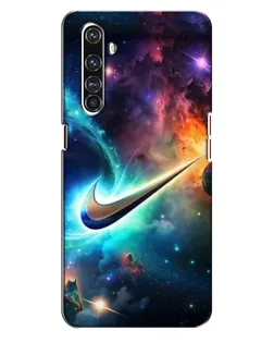 Чехол для Realme X50 Pro с картинкой «Космический Nike Swoosh»