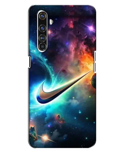 Чехол для Realme X50 Pro с картинкой «Космический Nike Swoosh»