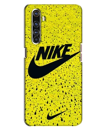 Чехол для Realme X50 Pro с картинкой «Желтый текстурный Nike»