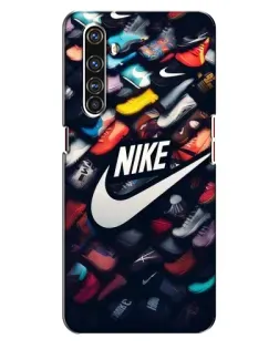 Чехол для Realme X50 Pro с картинкой «Коллекция кроссовок Nike»