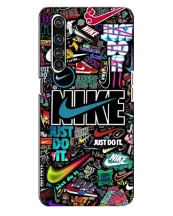 Чехол для Realme X50 Pro с картинкой «Яркий коллаж Nike»