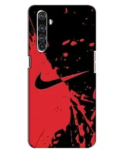 Чехол для Realme X50 Pro с картинкой «Красные брызги Nike»