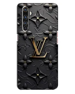 Чехол для Realme X50 Pro с картинкой «Кожаная текстура LV»