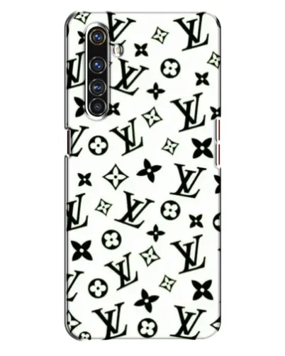 Чехол для Realme X50 Pro с картинкой «Монохромный хаос LV»