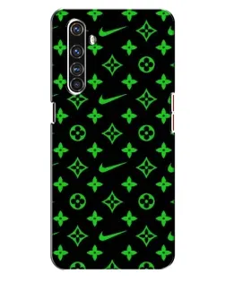 Чехол для Realme X50 Pro с картинкой «Неоновый принт LV»