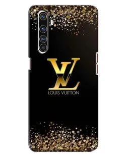 Чехол для Realme X50 Pro с картинкой «LV — золотые искры»