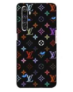 Чехол для Realme X50 Pro с картинкой «Цветная монограмма LV»
