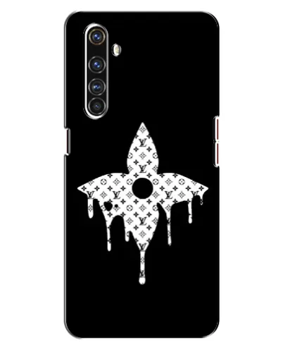 Чехол для Realme X50 Pro с картинкой «Цветочная монограмма»