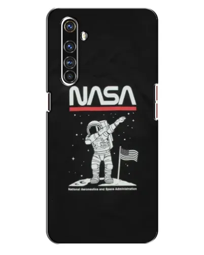 Чехол для Realme X50 Pro с картинкой «NASA — шагаем по Луне»