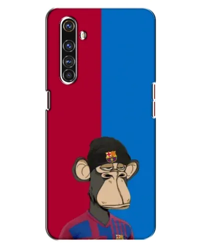 Чехол для Realme X50 Pro с картинкой «Bored Ape — фанат Барсы»