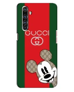 Чехол для Realme X50 Pro с картинкой «Gucci — полосы и Микки»