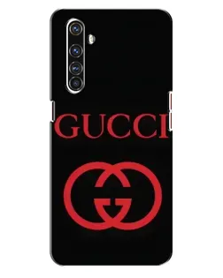 Чехол для Realme X50 Pro с картинкой «Gucci — красный логотип»