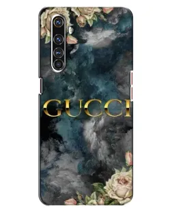 Чехол для Realme X50 Pro с картинкой «Абстрактные цветы Gucci»