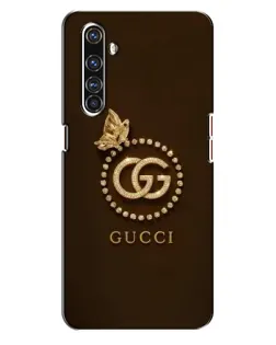 Чехол для Realme X50 Pro с картинкой «Gucci — золотая бабочка»