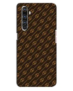 Чехол для Realme X50 Pro с картинкой «Gucci — золотые диагонали»