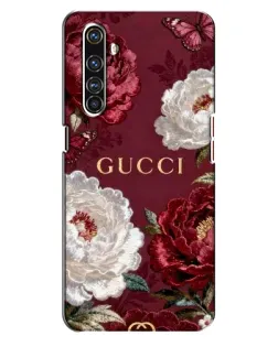 Чохол для Realme X50 Pro з картинкою «Gucci — бордові троянди»