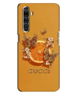 Чохол для Realme X50 Pro з картинкою «Gucci — золоті метелики»
