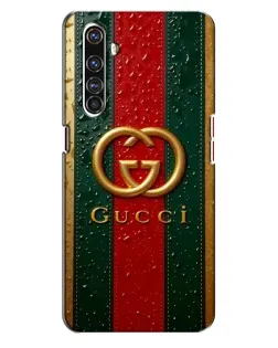 Чохол для Realme X50 Pro з картинкою «Gucci — фірмова смуга та золото»