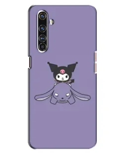 Чехол для Realme X50 Pro с картинкой «Kuromi на лиловом фоне»
