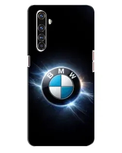 Чехол для Realme X50 Pro с картинкой «BMW — неоновое сияние»