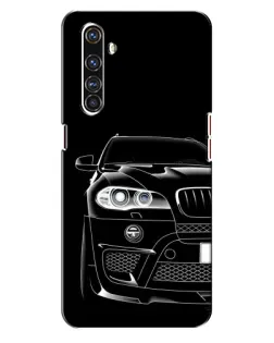 Чехол для Realme X50 Pro с картинкой «Темный силуэт BMW»
