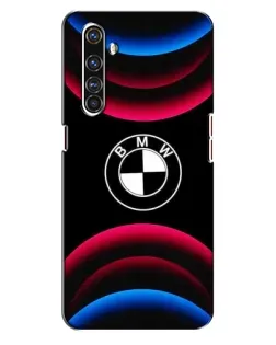 Чехол для Realme X50 Pro с картинкой «Логотип BMW и неоновые дуги»