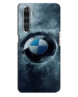 Чехол для Realme X50 Pro с картинкой «Логотип BMW — лед»
