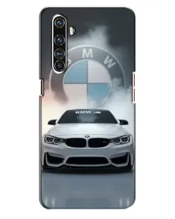 Чехол для Realme X50 Pro с картинкой «BMW в белом дыму»