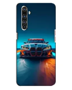 Чехол для Realme X50 Pro с картинкой «BMW — огни неона»