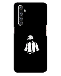 Чехол для Realme X50 Pro с картинкой «PUBG — белый шлем»