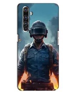 Чехол для Realme X50 Pro с картинкой «PUBG — реалистичный герой»