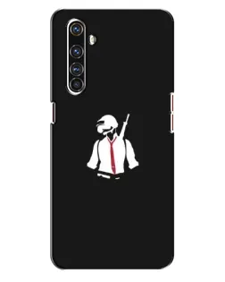 Чехол для Realme X50 Pro с картинкой «PUBG — силуэт воина»