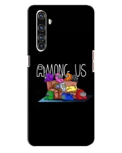 Чехол для Realme X50 Pro с картинкой «Логотип Among Us»