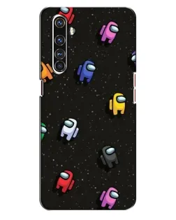 Чехол для Realme X50 Pro с картинкой «Космический паттерн Among Us»