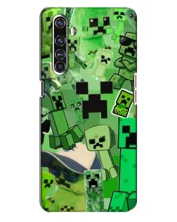 Чехол для Realme X50 Pro с картинкой «Криперы Minecraft» Чехол для Realme X50 Pro с картинкой «Криперы Minecraft»