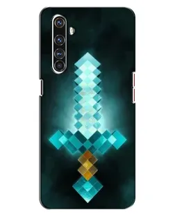 Чехол для Realme X50 Pro с картинкой «Алмазный меч неон» Чехол для Realme X50 Pro с картинкой «Алмазный меч неон»