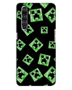 Чехол для Realme X50 Pro с картинкой «Паттерн с криперами» Чехол для Realme X50 Pro с картинкой «Паттерн с криперами»