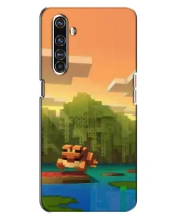 Чехол для Realme X50 Pro с картинкой «Майнкрафт закат солнца» Чехол для Realme X50 Pro с картинкой «Майнкрафт закат солнца»