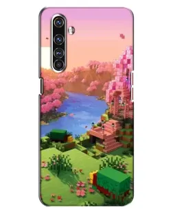 Чехол для Realme X50 Pro с картинкой «Розовое дерево Minecraft» Чехол для Realme X50 Pro с картинкой «Розовое дерево Minecraft»