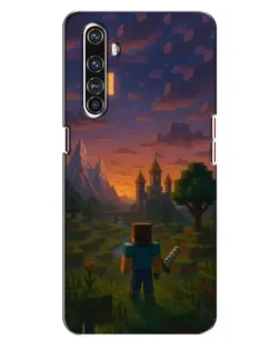 Чехол для Realme X50 Pro с картинкой «Стив у башни» Чехол для Realme X50 Pro с картинкой «Стив у башни»