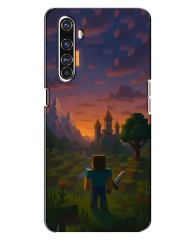 Чехол для Realme X50 Pro с картинкой «Стив у башни» Чехол для Realme X50 Pro с картинкой «Стив у башни»