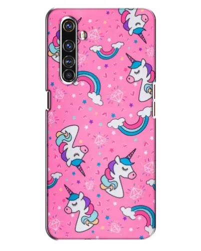Чехол для Realme X50 Pro с картинкой «Unicorn паттерн розовый» Чехол для Realme X50 Pro с картинкой «Unicorn паттерн розовый»