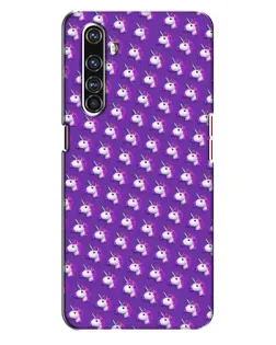 Чехол для Realme X50 Pro с картинкой «Единороги на фиолетовом»