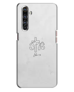 Чехол для Realme X50 Pro с картинкой «Иоанна 3:16 Крест»