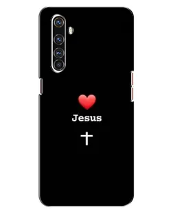 Чехол для Realme X50 Pro с картинкой «Сердце - Jesus»